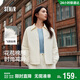 森馬（Semir）棉服女輕薄oversize松弛感2025冬翻領(lǐng)花苞棉衣少女感109725112001