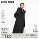 VEROMODA羽絨服女季新款90白鴨絨連帽羽絨服325412012 黑色 XS