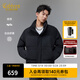 卡賓（CABBEEN）【仿洗水印花】卡賓立領(lǐng)面包羽絨服男2025冬季新款保暖厚外套 煤黑色01 XL /180/52