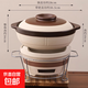 土砂鍋耐高溫干燒不裂家用煲仔鍋煤氣灶打邊炭爐一體小沙鍋陶瓷鍋 3.8L原陶土砂鍋+大號爐子+鐵架+木墊 3.8L
