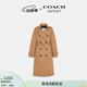 蔻馳（COACH）奧萊女士風(fēng)衣長(cháng)款氣質(zhì)通勤 卡其色 XS