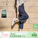 三彩【萊賽爾】2026春季新款休閑褲高腰寬松九分褲復古S 丹寧藍 無(wú)特種繡 XL 170/76A 170/76A