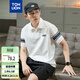 唐獅（TonLion）2025夏男袖筒拼接短袖Polo