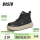 百思圖25冬工裝靴戶(hù)外運動(dòng)厚底男短靴L8802DD5 黑色 42