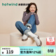 熱風(fēng)（Hotwind）商場(chǎng)同款女鞋厚底板鞋秋冬新款復古百搭德訓鞋運動(dòng)平底鞋小白鞋子 88米黑 (常規款H14W3742)預售3.25發(fā)貨 37 (235mm)