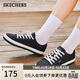 斯凱奇（Skechers）女鞋春季厚底增高板鞋帆布鞋舒適輕便防滑休閑鞋低幫鞋114664