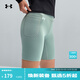 安德瑪（Under Armour）UA春夏Motion女子單車(chē)訓練運動(dòng)短褲1377088 石灰綠349 M