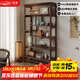 青櫨博古架實(shí)木新中式客廳擺件茶具茶杯置物架茶室茶葉展示架陳列架子 送上門(mén)-80cm-FAS級橡膠木
