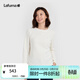 LAFUMA樂(lè )飛葉戶(hù)外長(cháng)袖T恤女 秋冬抓絨運動(dòng)休閑保暖打底衫上衣LFTS5DL61 本白CR M (38)165/84A