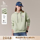哈吉斯（HAZZYS）女裝 秋季女士衛衣純色活力連帽運動(dòng)休閑風(fēng)套頭衛衣女 淺綠色LG L (165/88A 40)