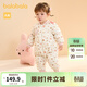 巴拉巴拉兒童羽絨連體衣寶寶男女童童裝保暖造型萌趣可愛(ài)時(shí)尚洋氣 白咖色調00315-白鴨絨 80 cm-充絨量40.2g