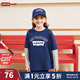 Levi's李維斯童裝【新年系列】春新款男女童長(cháng)袖T恤兒童假兩件上衣 深靛藍 160 /76 【建議身高152-158cm】