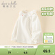 戴維貝拉（DAVE＆BELLA）女童t恤小童衣服寶寶長(cháng)袖上衣春裝新款童裝洋氣兒童套頭衫 米白【現貨】 100 cm（建議身高90-100cm）