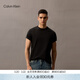 Calvin KleinJeans夏季男士休閑通勤簡(jiǎn)約ck刺繡純棉圓領(lǐng)打底針織短袖T恤上衣 UB1-太空黑 L