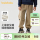 巴拉巴拉童裝男童褲子秋冬女童中大童加絨休閑褲兒童長(cháng)褲