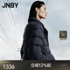 江南布衣（JNBY）25秋新品輕薄排骨羽絨服短款修身立領(lǐng)收腰傘擺廓形5P9C11660 001/本黑 M