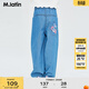 馬·拉?。∕.Latin）/商場(chǎng)同款童裝女童牛仔褲夏裝新款 牛仔淺藍 110