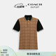蔻馳（COACH）奧萊男士男裝經(jīng)典標志POLO衫短袖 卡其色 經(jīng)典標志 M