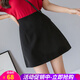 歐貝汐春夏春秋新款時(shí)尚休閑純色高腰顯瘦半身裙女修身包臀短裙a裙 黑色 常規 L