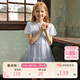 戴維貝拉女童連衣裙兒童紗裙夏裝高級女孩裙子夏季公主裙童裝