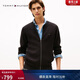 Tommy Hilfiger【含羊毛】秋冬男裝商務(wù)休閑青年針織夾克棒球開(kāi)衫毛衣外套
