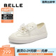 百麗（Belle）便捷兩穿德訓鞋女商場(chǎng)同款牛皮百搭小白鞋D8Y1DCM5預售 米色 38 (240mm)