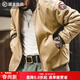 馬登工裝美式復古M1942坦克棉服外套男短款加厚棉衣男士立領(lǐng)棉襖上衣 卡其色 XL