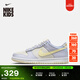 耐克大童輕便皮面運動(dòng)鞋冬季新款男女童平底板鞋NIKE DUNK FJ4641 536氧氣紫/淺檸檬黃綠/山峰白 36