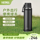 膳魔師（THERMOS）大容量高真空熱水瓶不銹鋼戶(hù)外旅行露營(yíng)運動(dòng)水壺便攜保溫瓶TCOY 深炭黑 1L