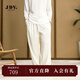 杰帝梵（J.D.V）商場(chǎng)同款寬松休閑褲男2026年春季新款舒服透氣直筒褲SPLAW00 白色 L