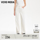 VEROMODA牛仔褲女新款純色直筒褲時(shí)尚秋季女褲子 淡粉牛仔色 S