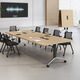 梓千折疊會(huì )議桌長(cháng)條桌培訓桌伸縮拼接多功能培訓機構課桌可折疊會(huì )議桌 五金配件