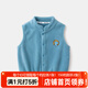 嘟嘟家嬰兒馬甲秋冬寶寶冬裝新款女童坎肩新生兒背心男童馬夾冬季 藍色 90 cm