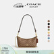 蔻馳（COACH）奧萊女士女包經(jīng)典標志CAITLIN單肩包斜挎包通勤休閑百搭 IM/棕黃色/棕色