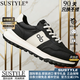 SUSTYLE高端男鞋26年春季新款輕量軟底透氣阿甘鞋防滑防臭男慢跑道德訓 黑色 【加絨款需聯(lián)系備注】 43
