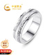 中國黃金時(shí)來(lái)運轉銀戒指男可轉動(dòng)閉口尾戒生日禮物男友老公周年紀念 時(shí)來(lái)運轉戒指【28號】-京速達