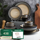 舍里 美式碗碟套裝家用碗盤(pán)子2026高檔新款網(wǎng)紅碗筷北歐喬遷餐具 6人食32件套【精美禮盒裝】 可進(jìn)四機