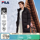 FILA斐樂(lè )官方RGB羽絨男女長(cháng)款羽絨服冬情侶款連帽防寒保暖外套