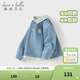 戴維貝拉（DAVE＆BELLA）兒童衛衣套頭衫春裝新款男童假兩件長(cháng)袖上衣休閑男寶寶衣服 海霧藍【現貨】 110 cm（建議身高100-110cm）