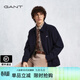 GANT【哈靈頓夾克】甘特翻領(lǐng)純色美拉德設計短款休閑簡(jiǎn)約純色男裝夾克 433-深藍色 S
