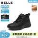 百麗（Belle）運動(dòng)風(fēng)休閑靴女冬季新款商場(chǎng)同款厚底增高高幫休閑鞋E6K1DDD5 黑色-絨里 37 (235mm)