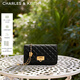 CHARLES&KEITH經(jīng)典菱格鏈條小方單肩斜挎包包女包生日禮物CK2-70160131 Black黑色 小包