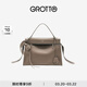 GROTTO個(gè)樂(lè )經(jīng)典R66系列小中號百搭通勤復古手提單肩斜挎包通勤禮物 大象灰M