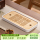 憶壺茶茶盤(pán)茶托盤(pán)竹制小茶臺簡(jiǎn)約小托盤(pán)家用茶盤(pán)儲水泡茶臺瀝水功夫茶具 【29.5*15CM】竹木茶盤(pán)