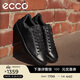 愛(ài)步（ECCO）板鞋男 經(jīng)典百搭牛皮輕奢休閑鞋 街頭521304 黑色41 HL