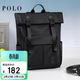 POLO雙肩包女休閑通勤15.6英寸電腦包大學(xué)生書(shū)包女旅行背包生日禮物