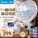 美的（Midea） 電風(fēng)扇 家用風(fēng)扇7葉落地扇立式輕音節能大風(fēng)量電扇臺扇迷你扇臺立兩用轉頁(yè)扇空氣循環(huán)扇安靜低音 一鍵閃裝丨語(yǔ)音遙控 直流變頻 家用落地扇