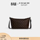 蔻馳（COACH）奧萊男女同款老花馬車(chē)圖案FINN斜挎包單肩包 Qb/松露色 混合色