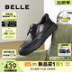 百麗（Belle）厚底商務(wù)鞋男春新牛皮舒適系帶休閑皮鞋A1841AM5 黑色-系帶 41 (255mm)