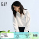 蓋璞（GAP）女裝2026春季新款logo立體繡半高領(lǐng)寬松衛衣休閑上衣859236